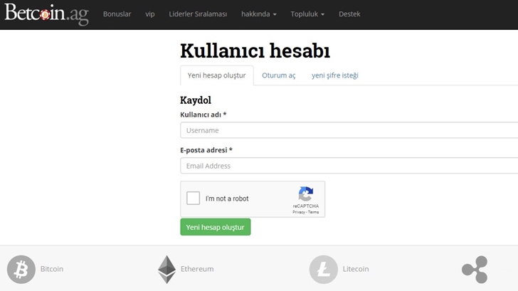 betcoin hesap açma