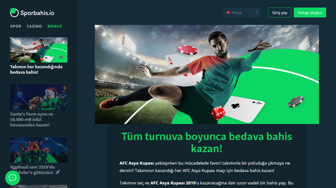 Sporbahis.io’dan Asya Kupası Uzun Vadeli Bahislere Bedava Bahisler