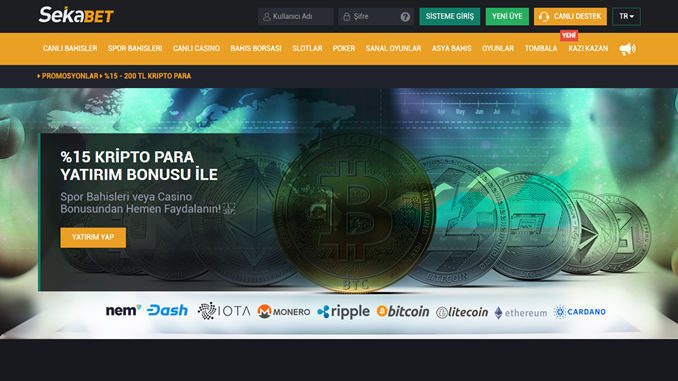 Sekabet’ten Her Kripto Para Yatırımına 200 TL Bonus