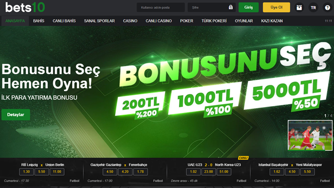 Bets10 Bonusunu Seç